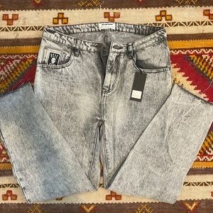 One Teaspoon, grey, 31, high waist, denim, pants, relaxed leg, “awesome baggies”